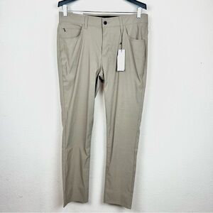 DKNY Essential Tech Skinny Fit Stretchy Men's Taupe Pants
